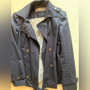 Navy Zara Trench Coat - small